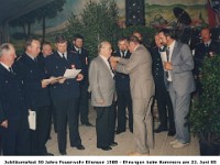 t20.27b - Feuerwehrfest 1985 - Ehrungen beim Kommers